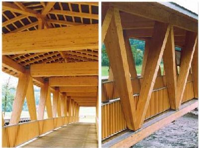 Клееные конструкции деревянных мостов